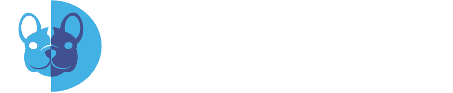 logo for clearview veterinary imaging in white