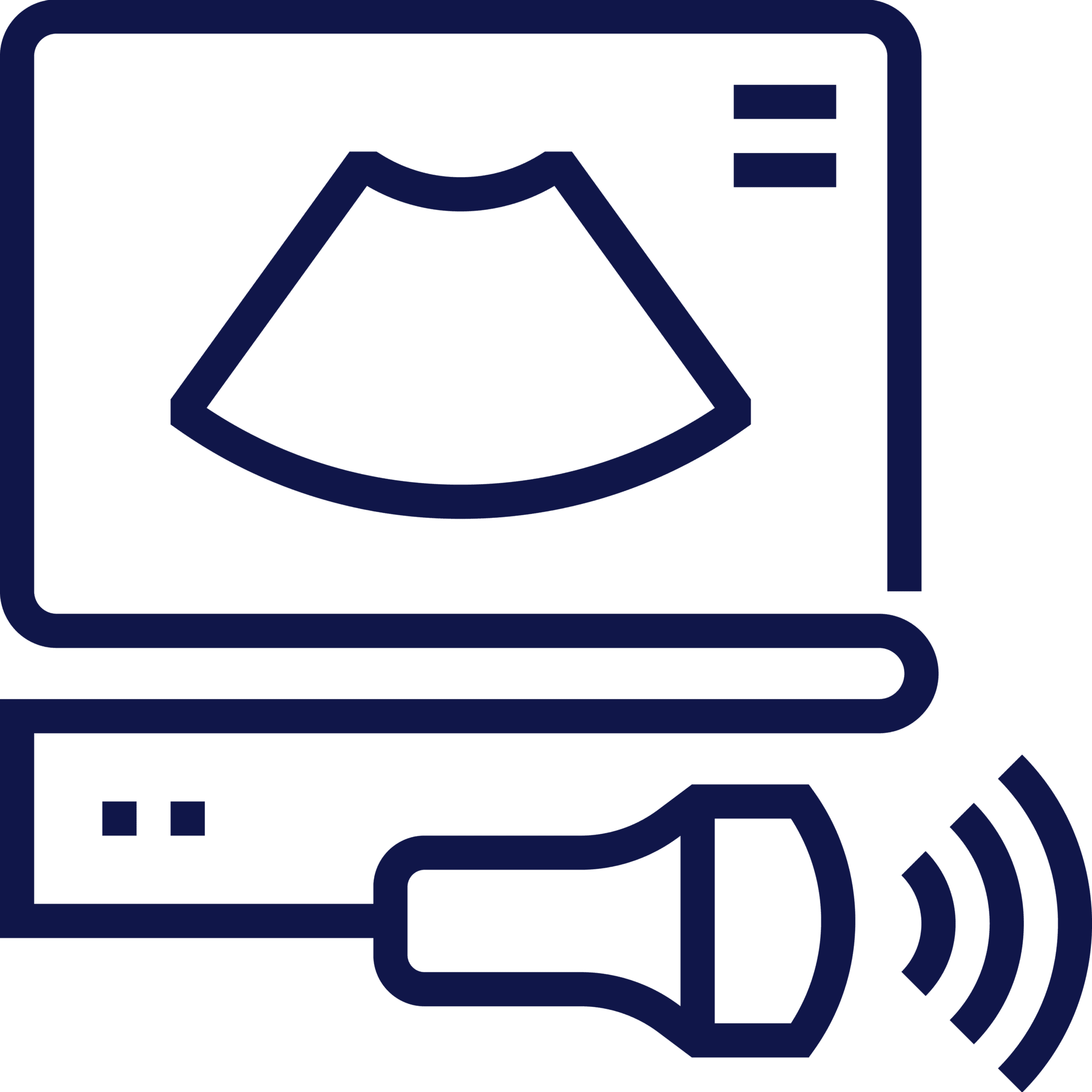 drawing of an ultrasound machine